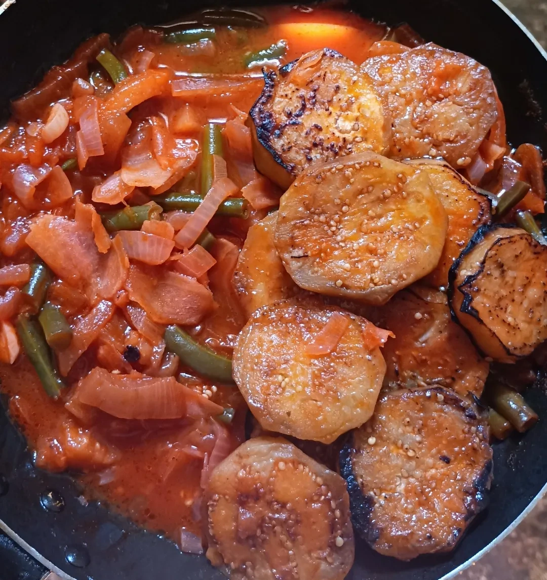 Баклажаны в остром соусе