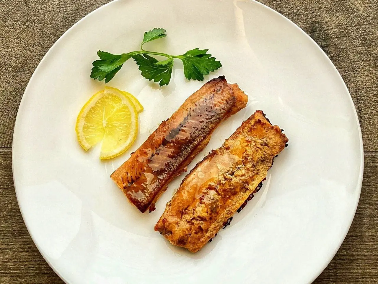 Горбуша с медовым соусом