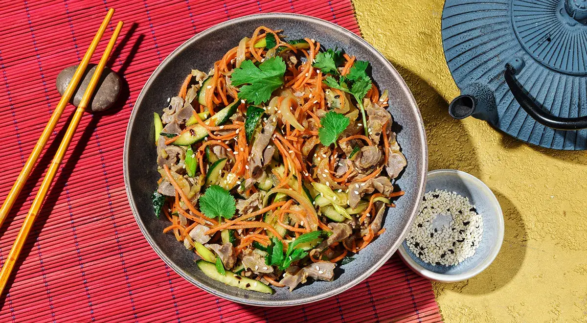 Хе из куриных желудков по-корейски