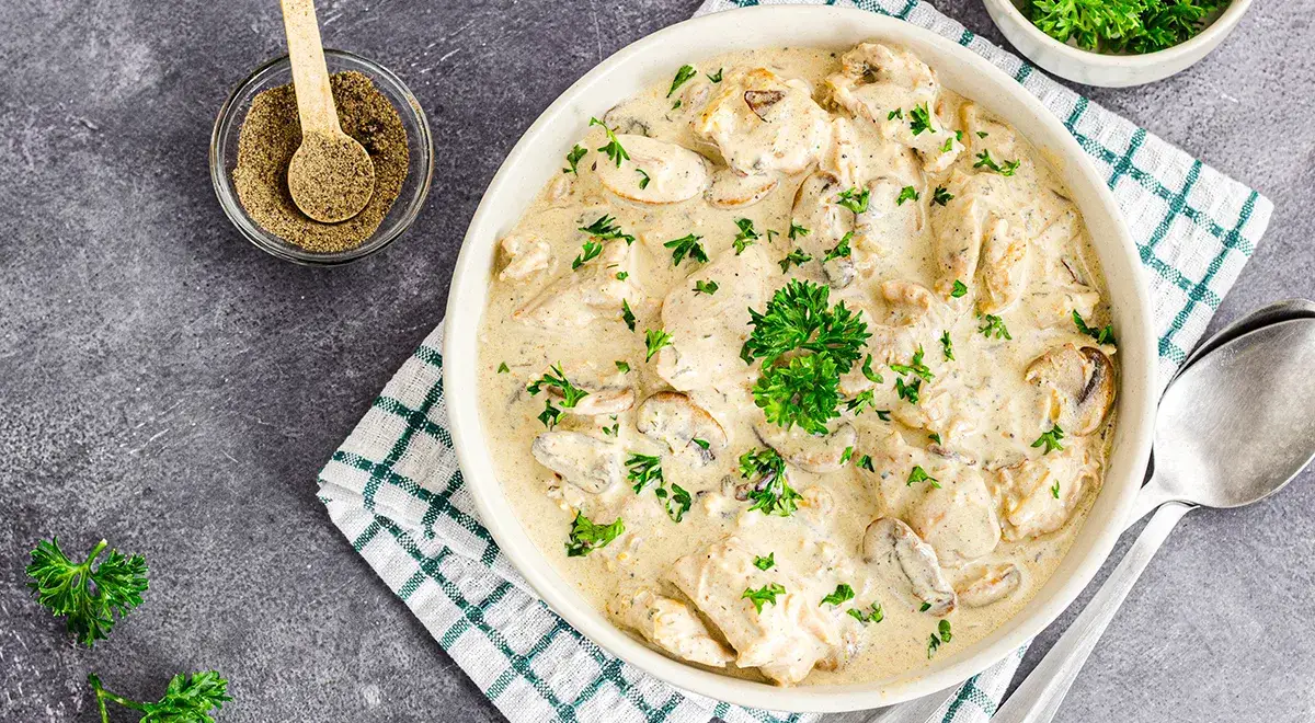 Индейка в сливках в мультиварке