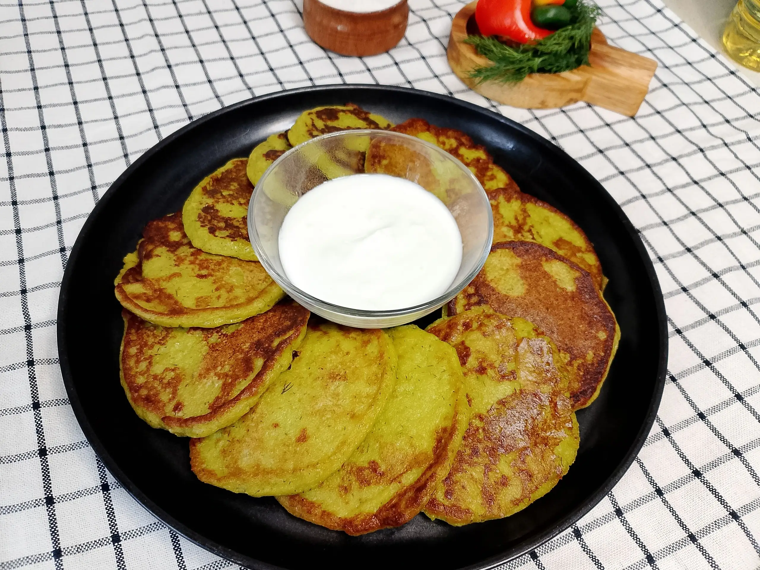 Капустные оладьи