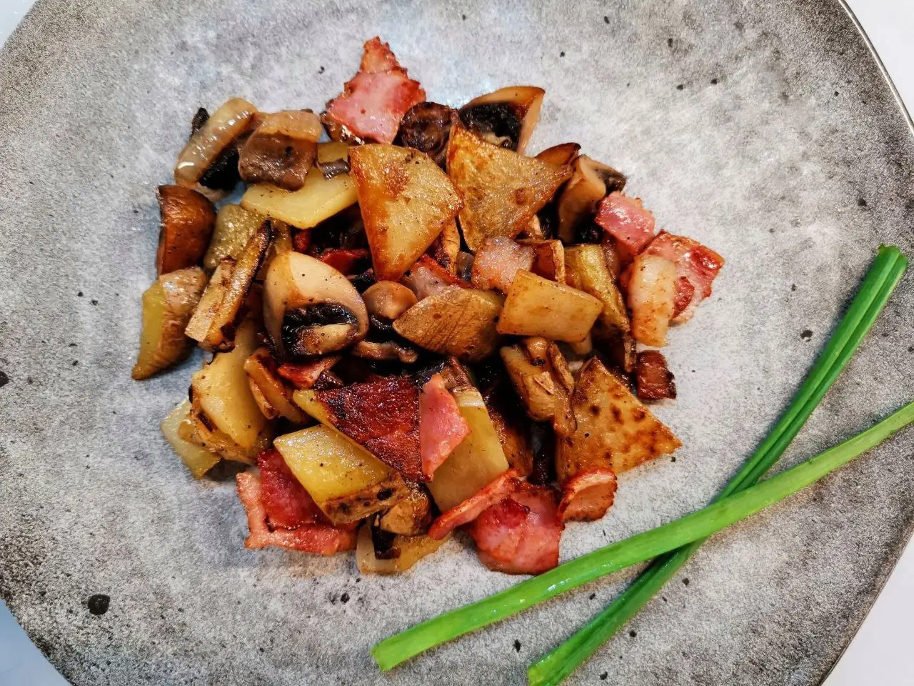 Картофель с грибами