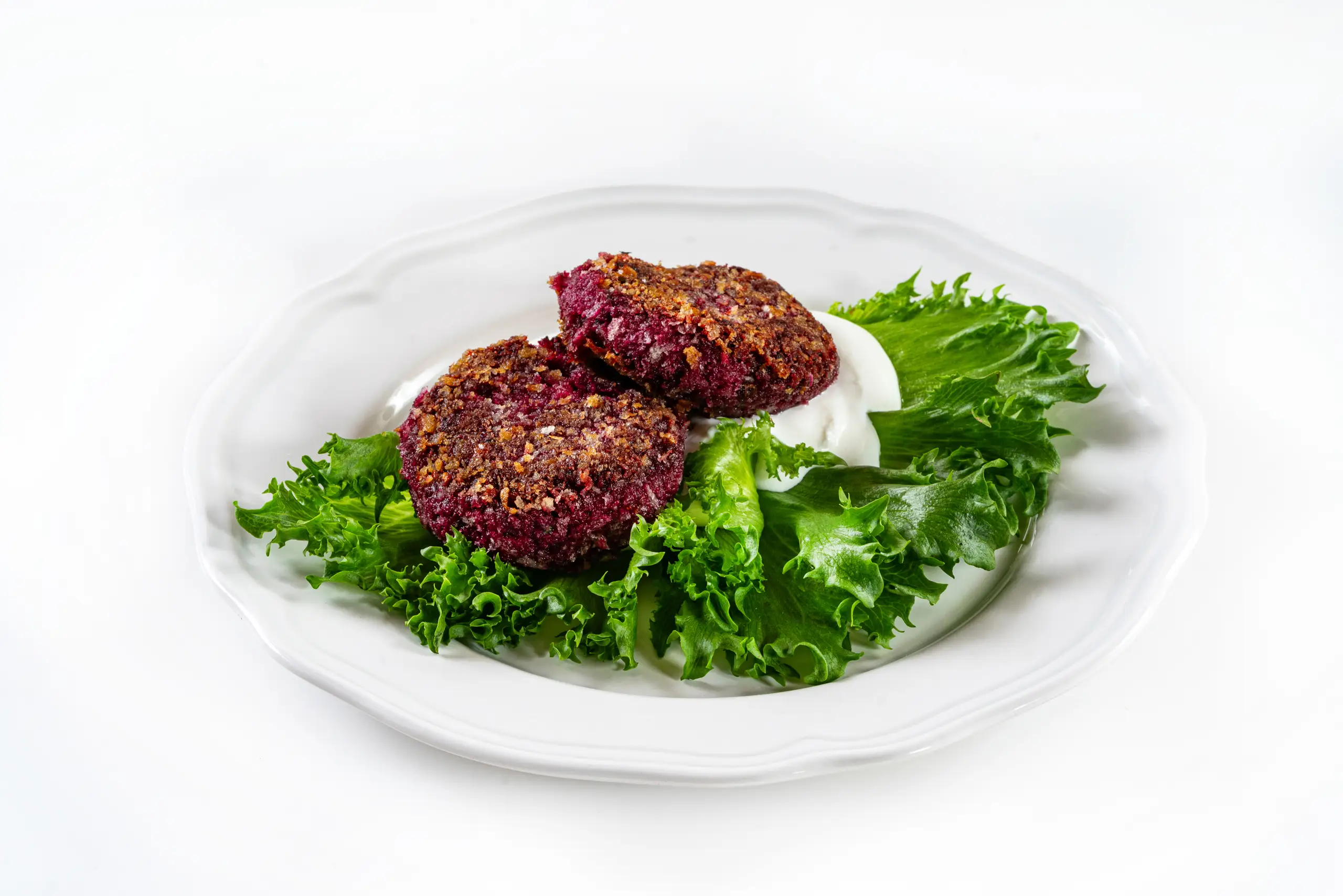 Котлеты из свеклы с фетой и базиликом