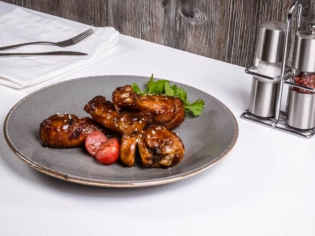 Куриные голени в медово-горчичной глазури