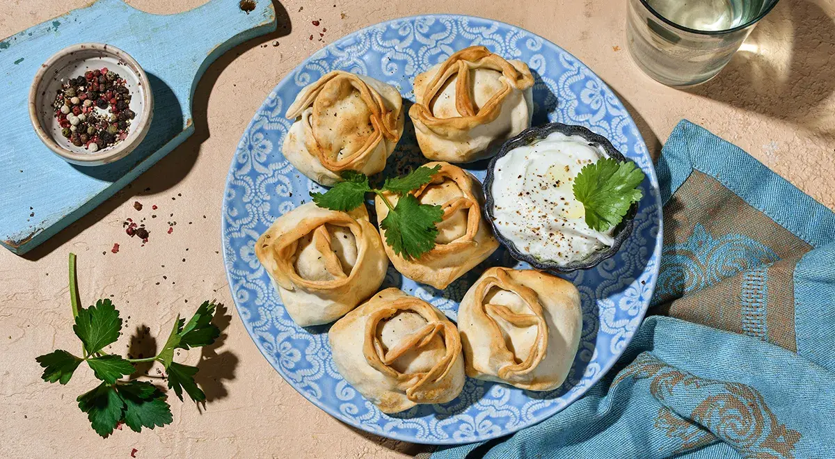 Манты в аэрогриле