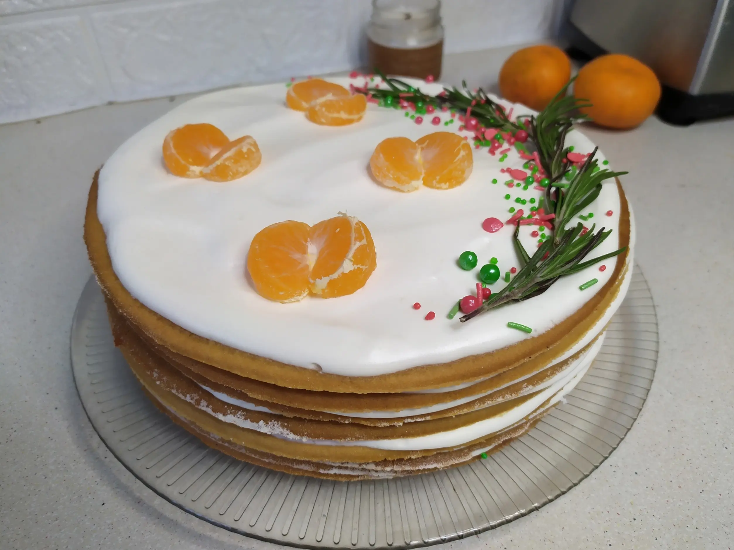 Медовик в стиле naked cake