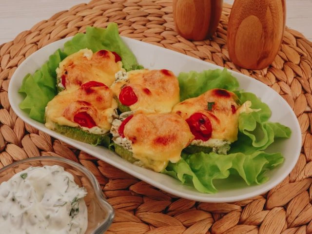 Мини-пицца из цукини