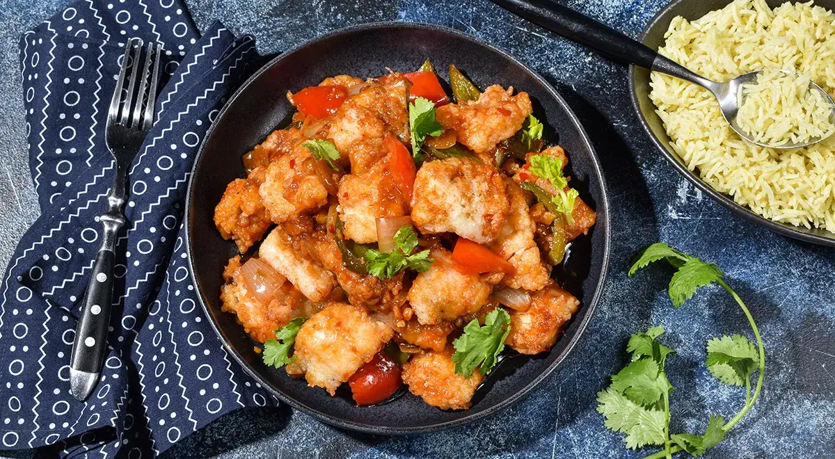 Минтай в кисло-сладком соусе