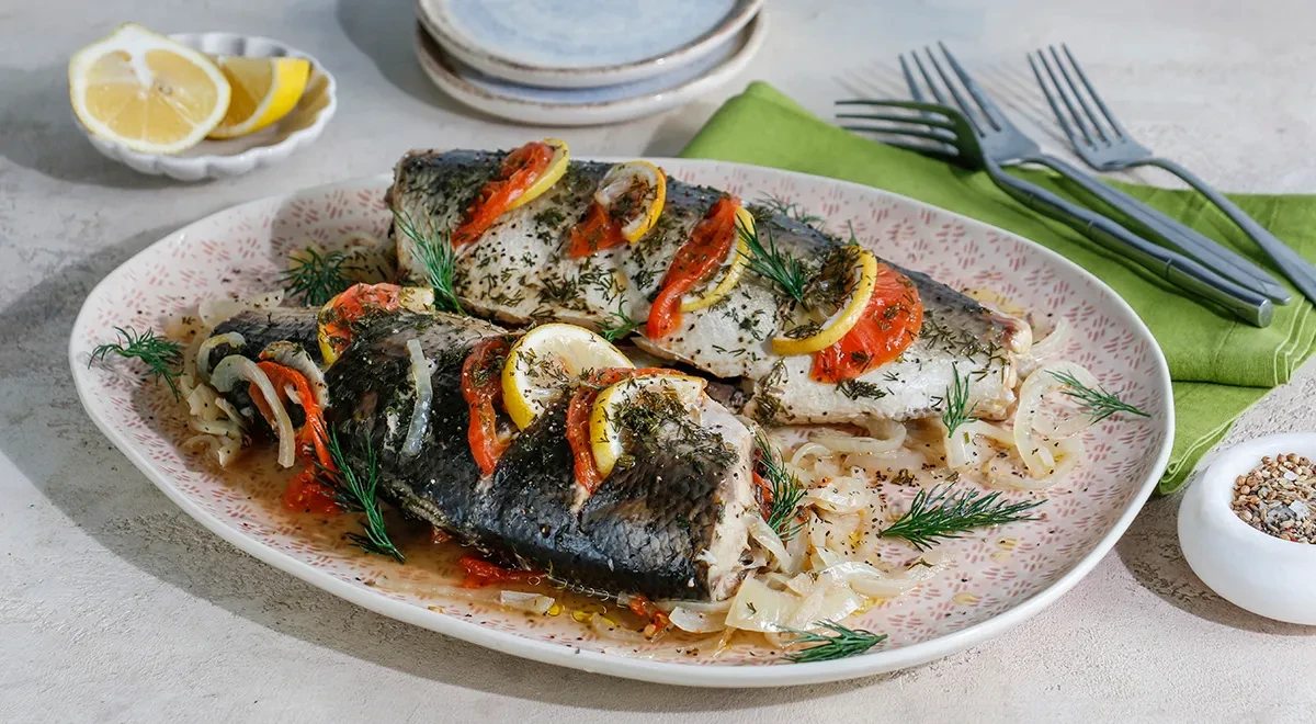 Молочная рыба, запеченная в фольге