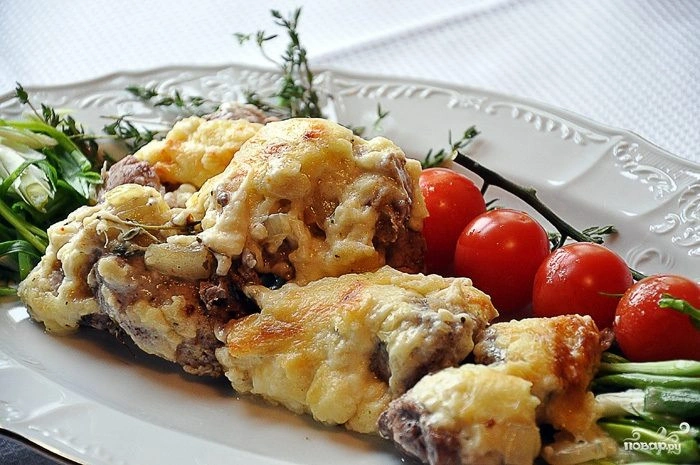 Мясо пофранцузски с картофелем