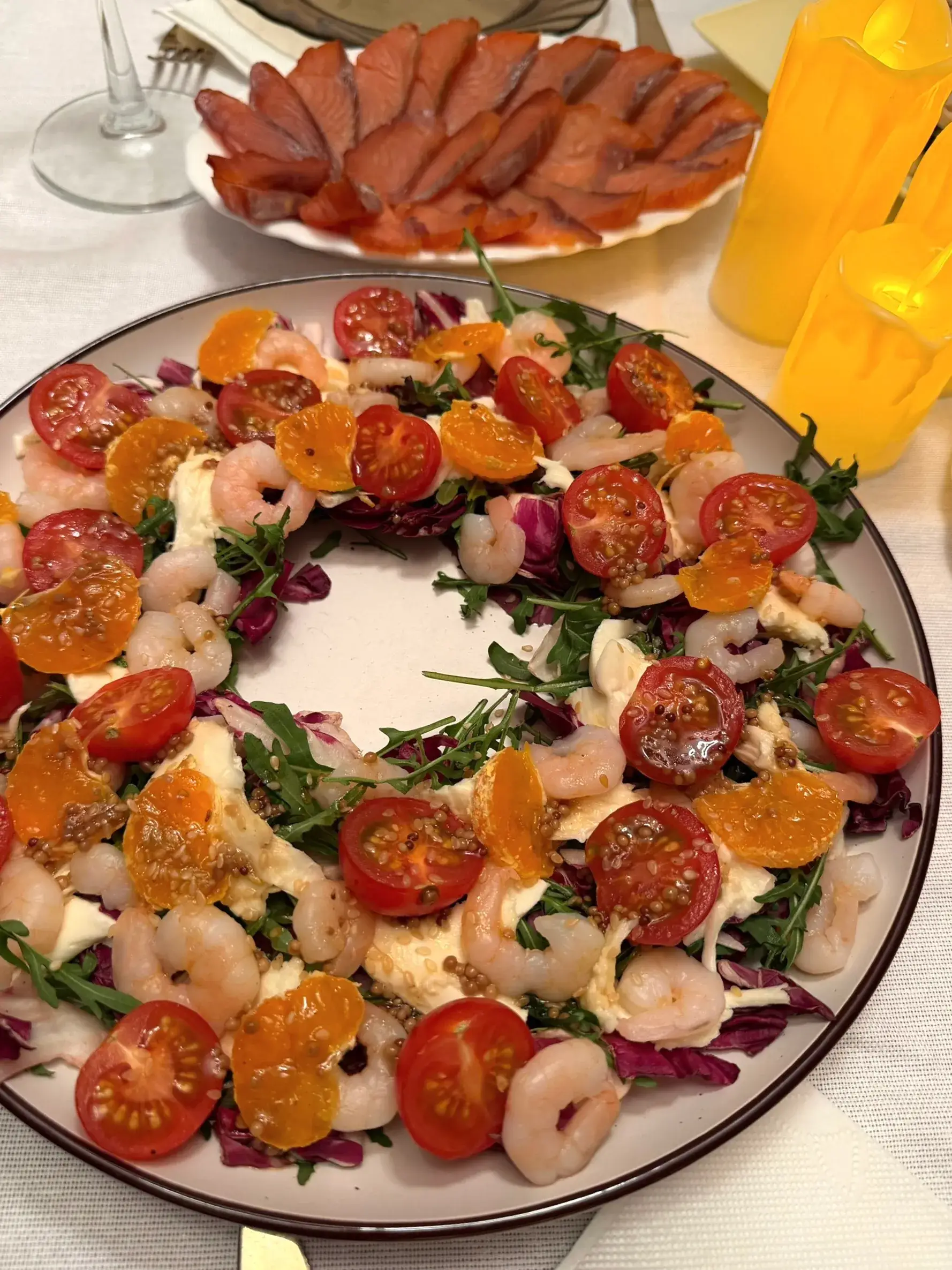 Новогодний салат «Цитрусовая свежесть»