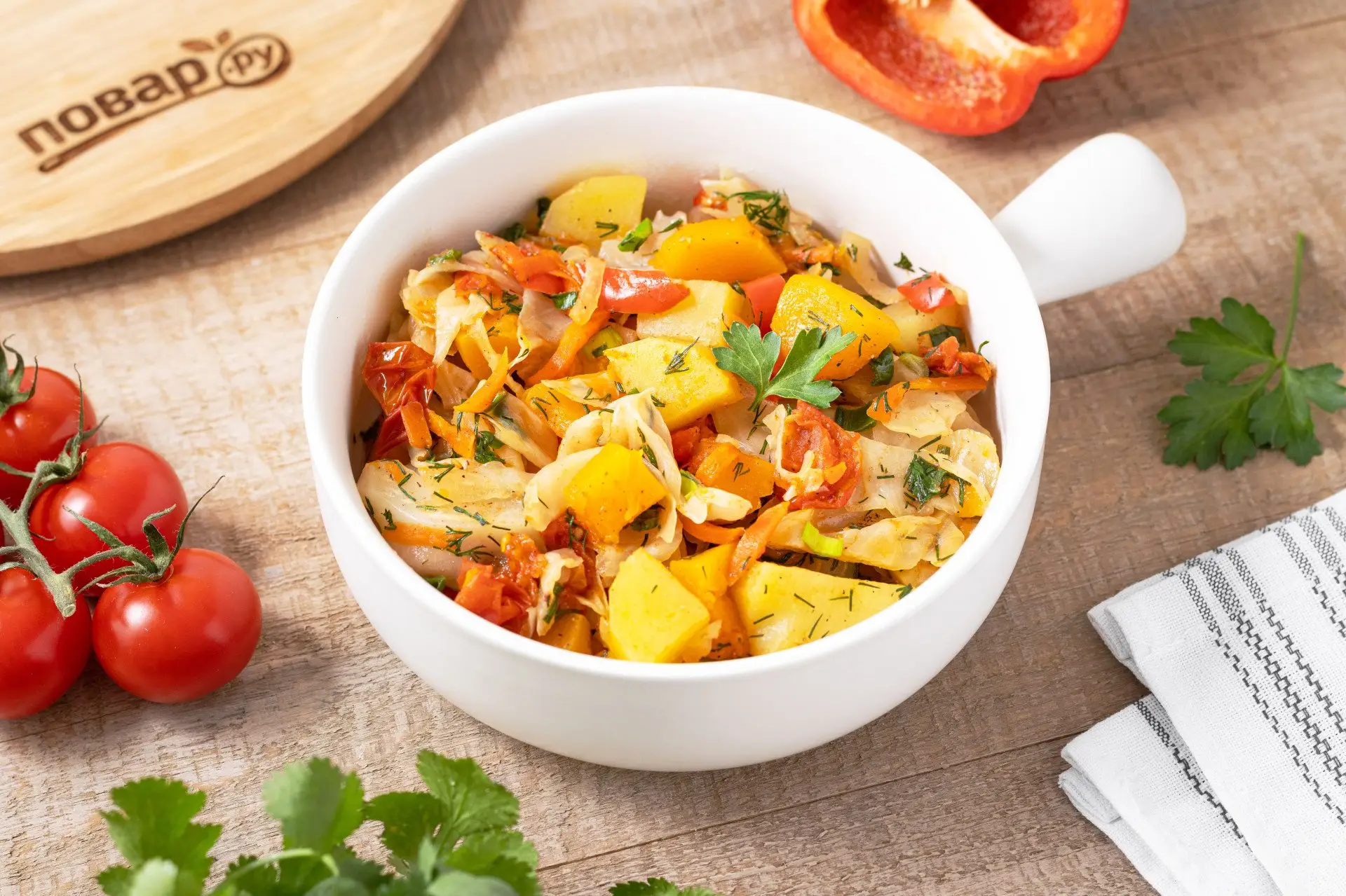 Овощное рагу подомашнему