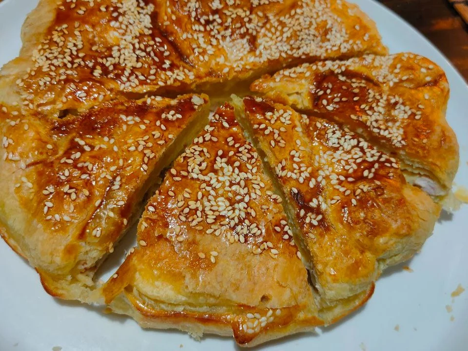 Пирог с курицей и баклажаном