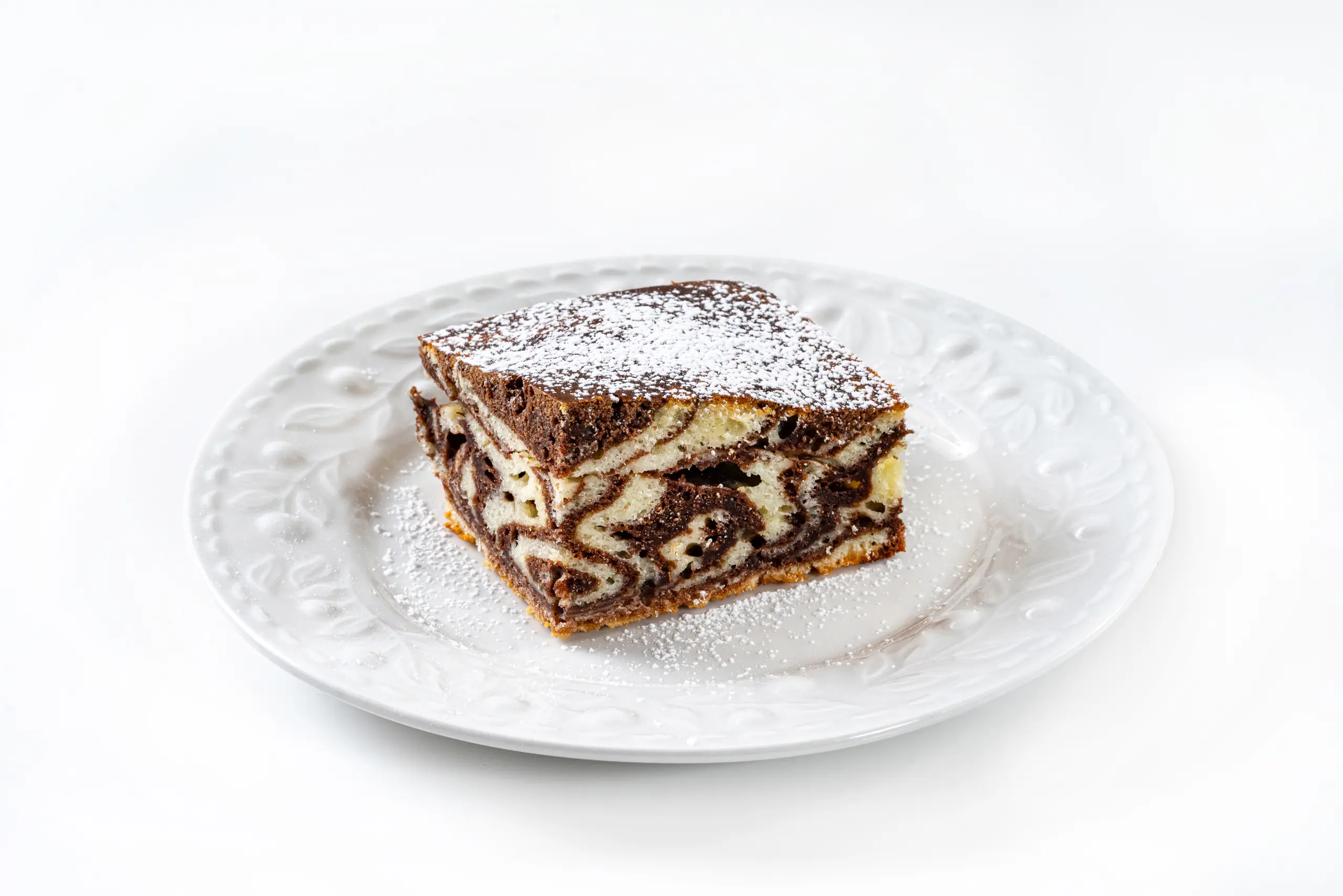 Пирог «Зебра» на сметане