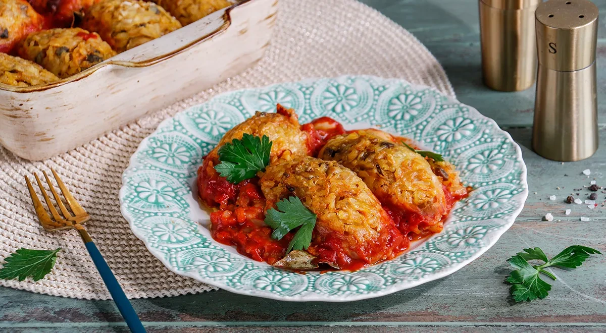 Постные ленивые голубцы