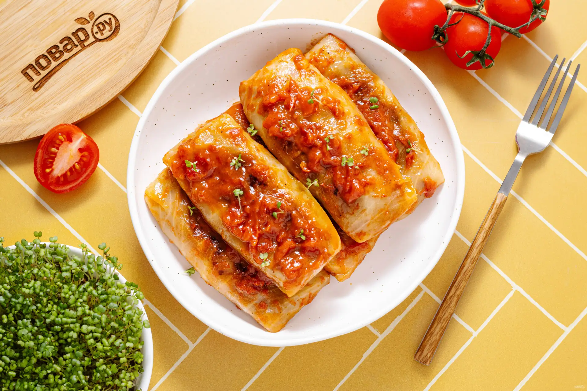 Постных голубцов с картошкой