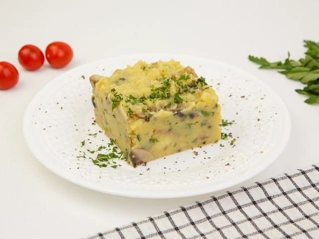 Пюре с грибами и зеленью