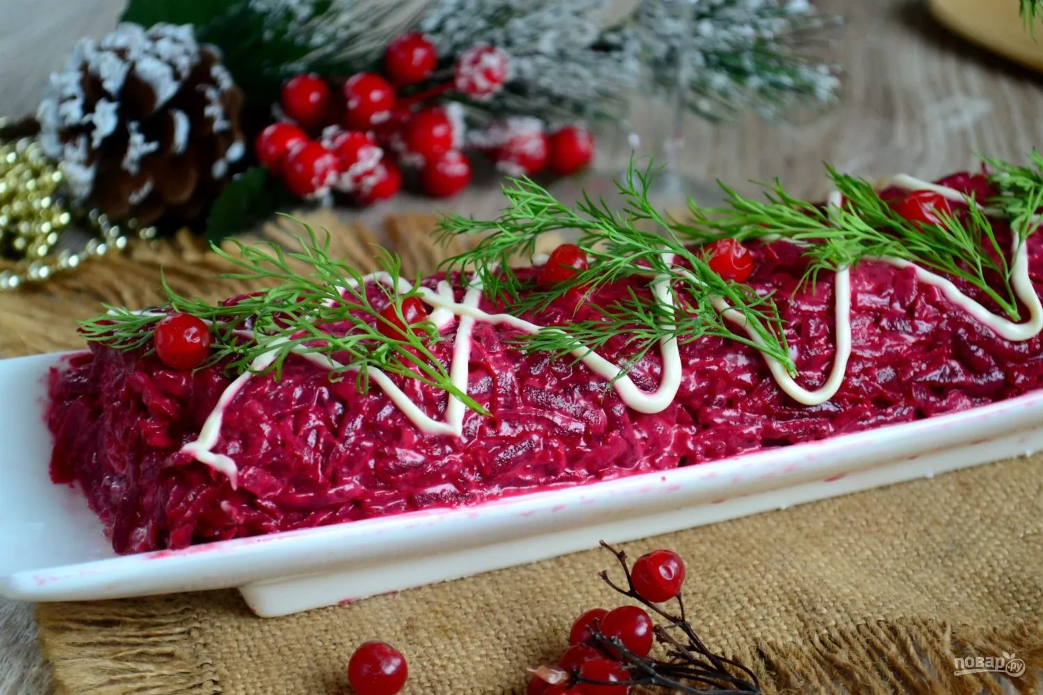 Рулет сельдь в шубе