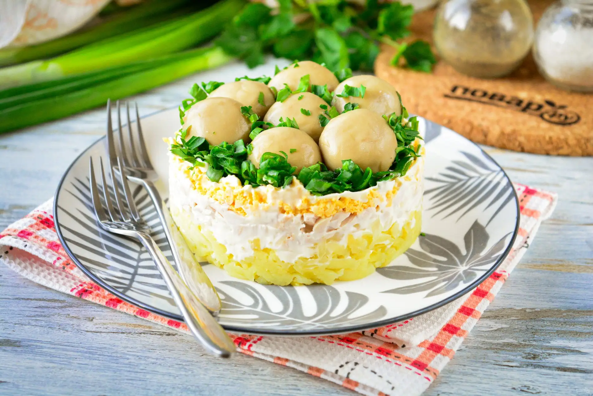 Салат лесная поляна