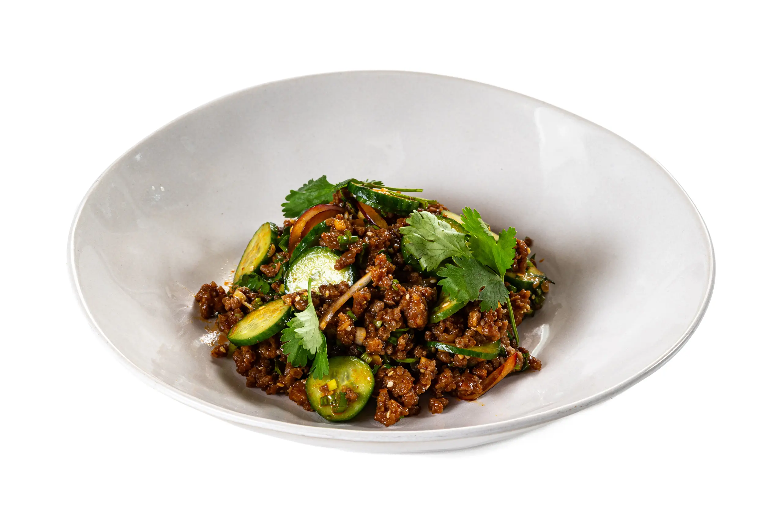 Салат с фаршем по-корейски