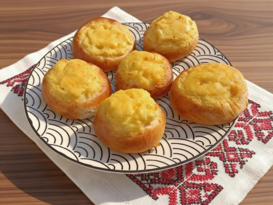 Сдобные ватрушки с картофельным пюре