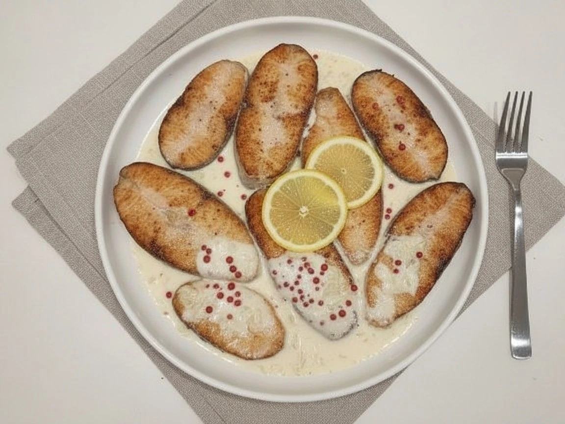 Семга в сливках