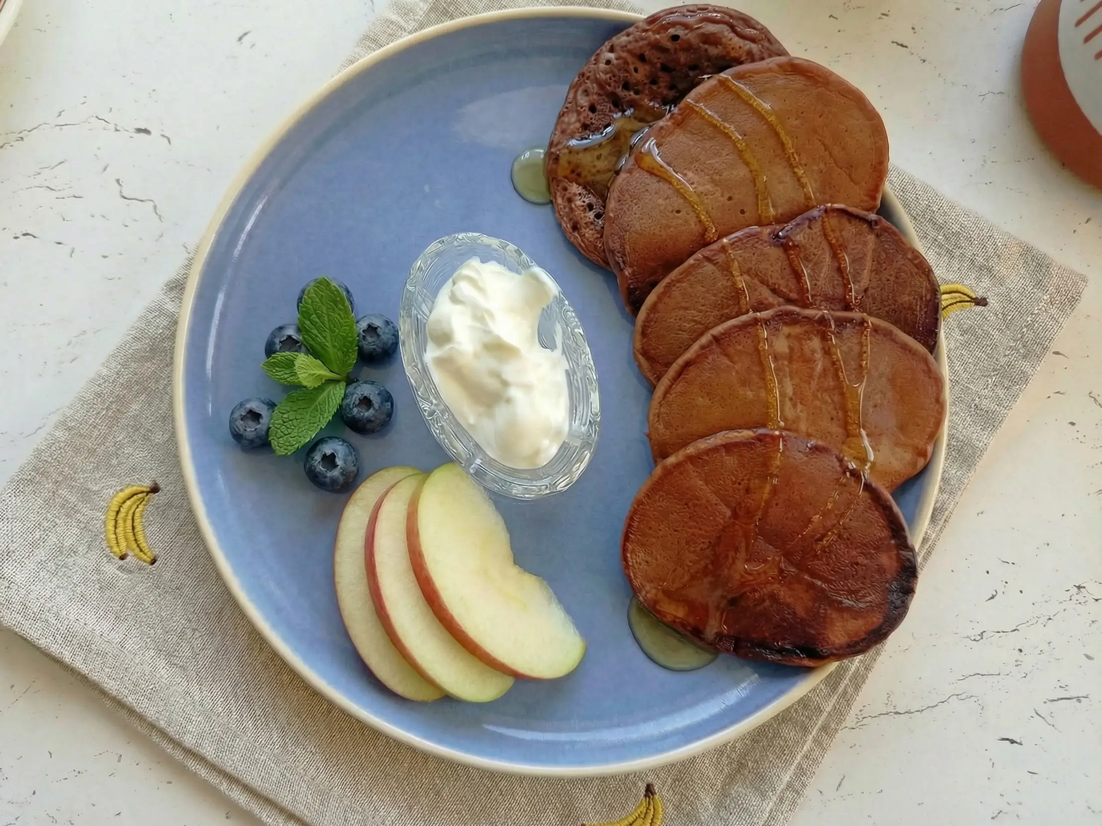 Шоколадные оладьи