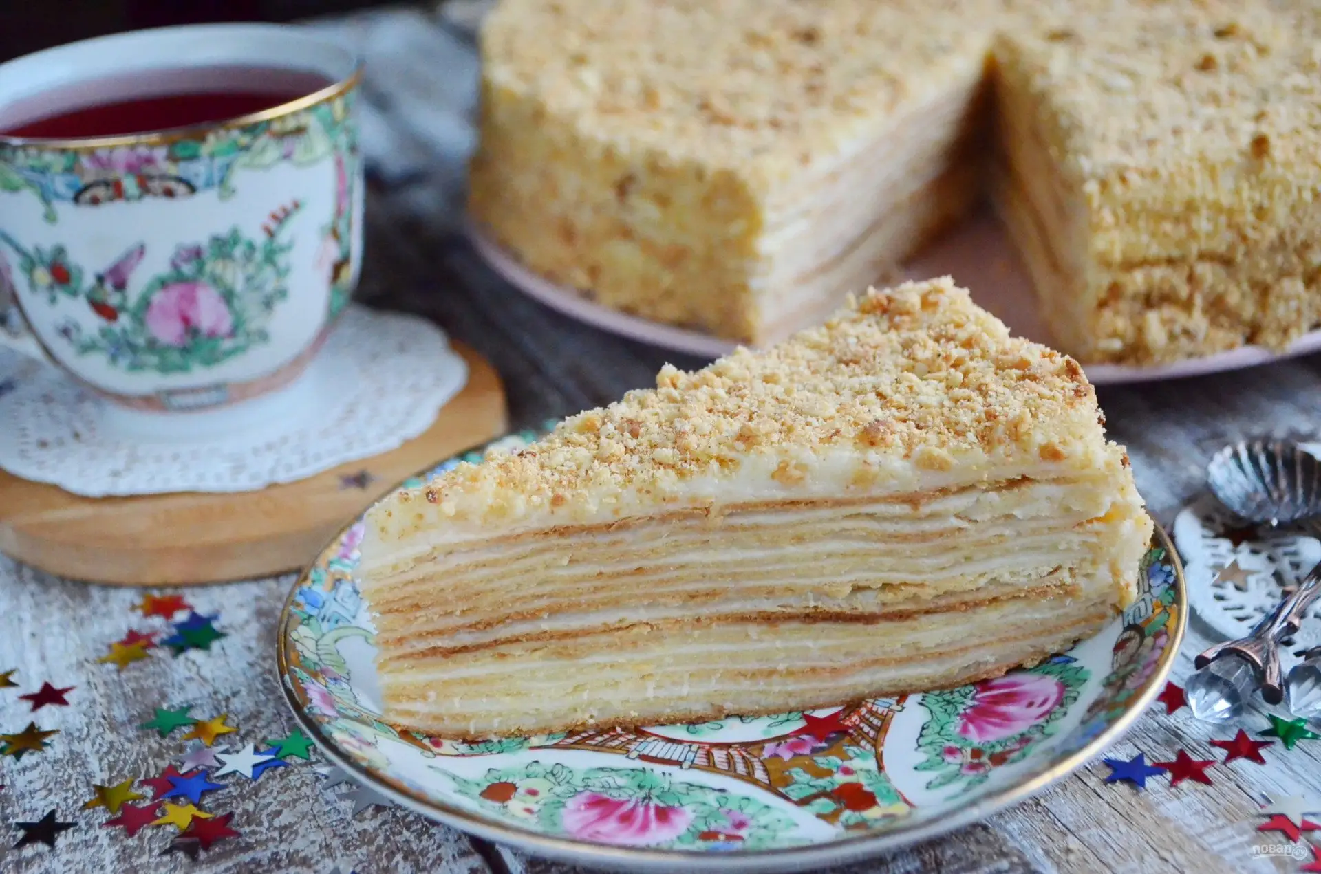Торт на по леон классический из домашнего теста
