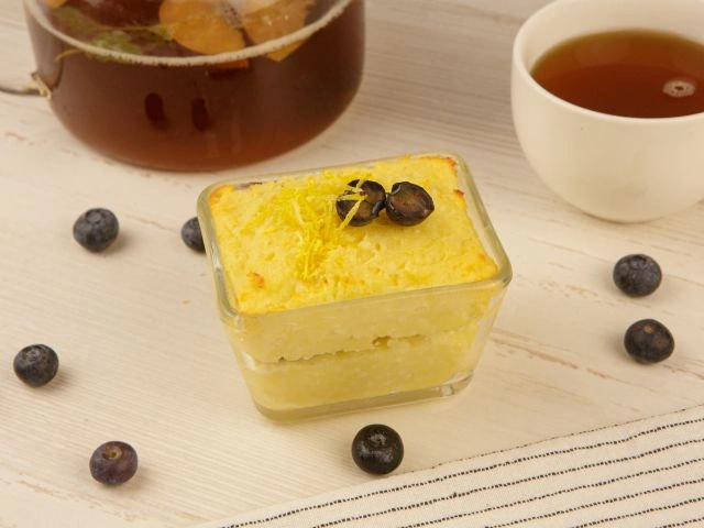 Творожная запеканка с голубикой