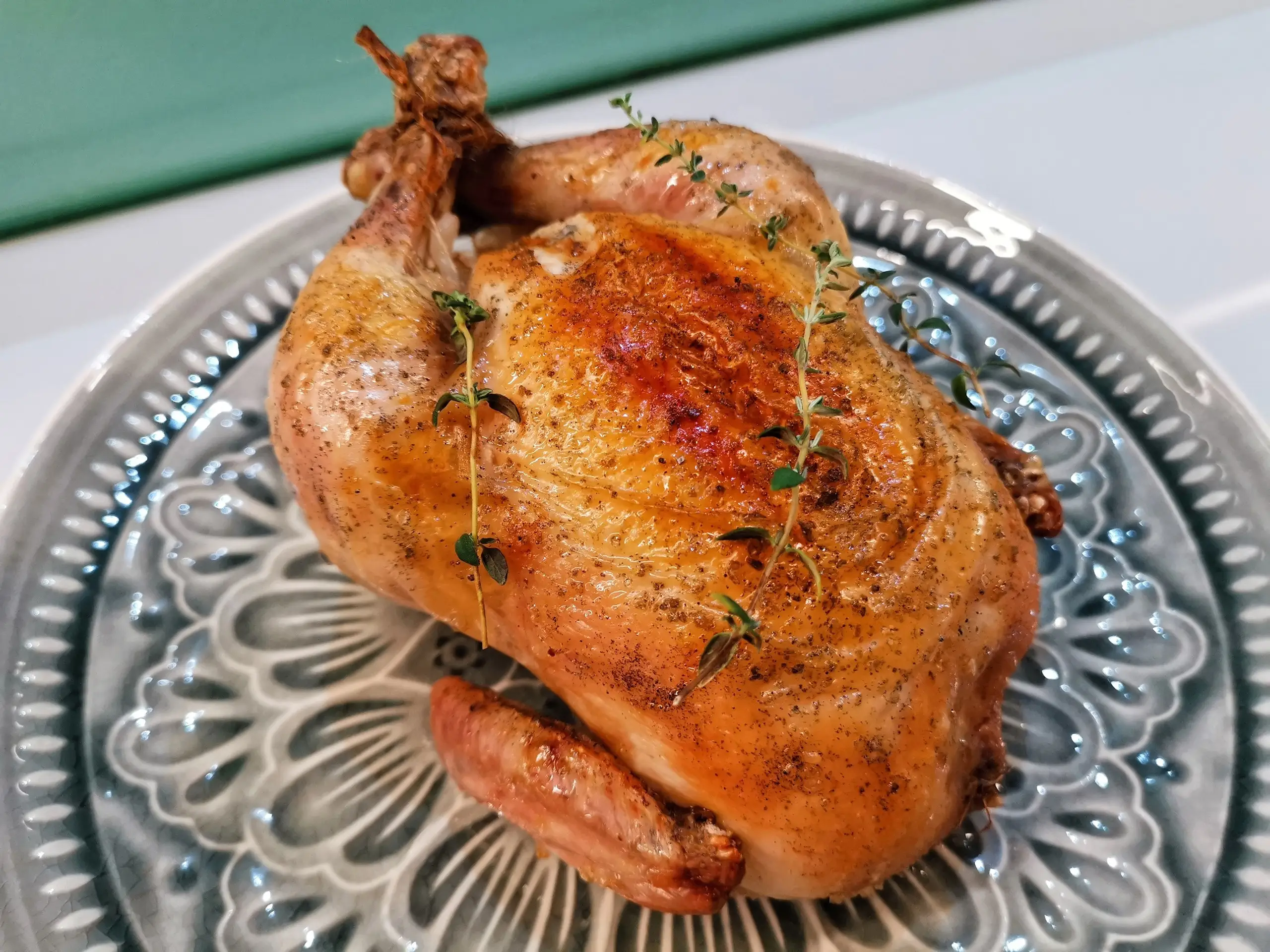 Запеченная хрустящая курица