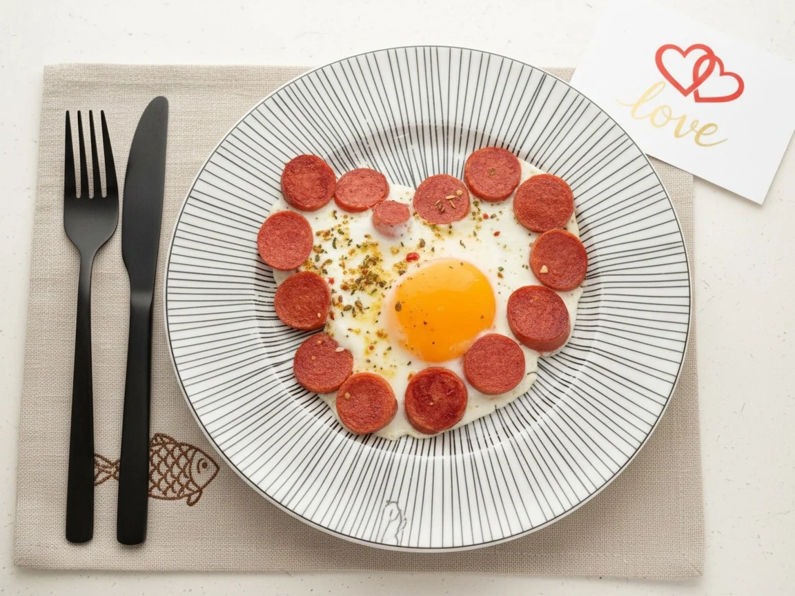 Завтрак для любимого на день святого Валентина