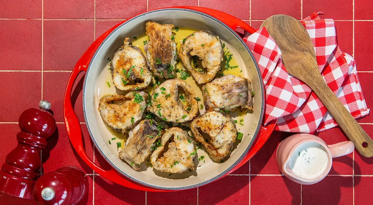 Жареная рыба конгрио