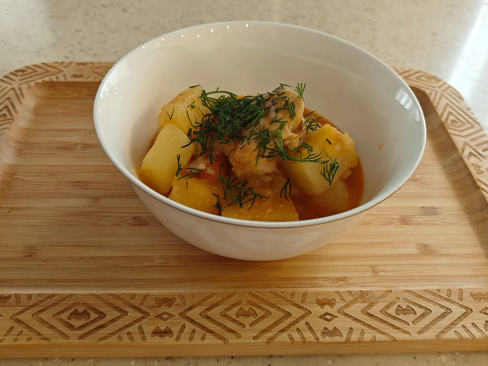 Жаркое из курицы в казане