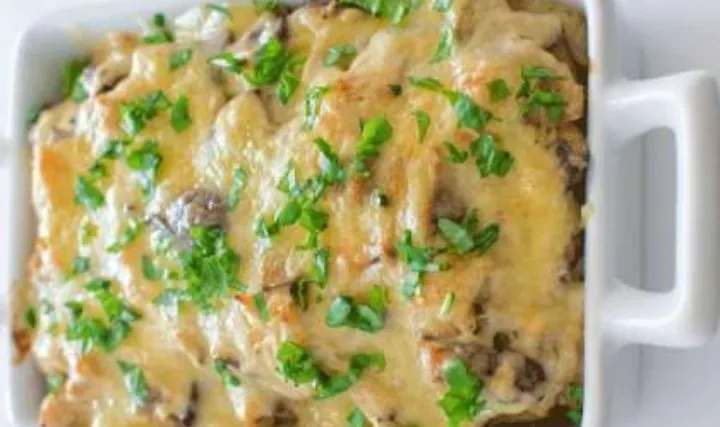 Жульен с курицей и грибами