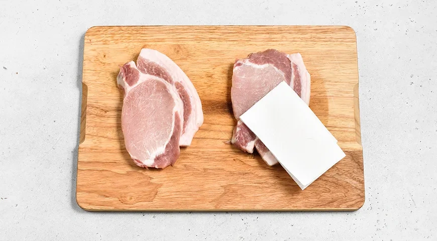 Антрекот из свинины: шаг 1