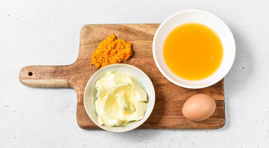 Апельсиновое печенье с трещинками: шаг 1