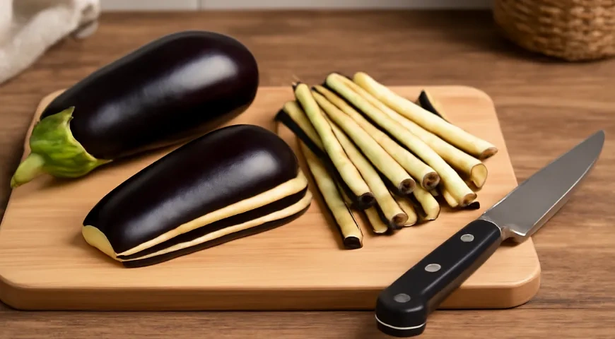 Баклажаны по-корейски быстрого приготовления: шаг 1