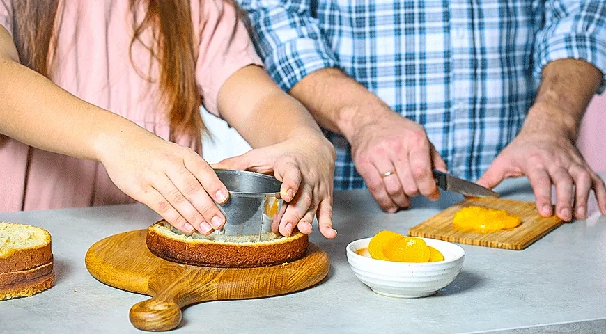 Бенто-торт «Маме»: шаг 1