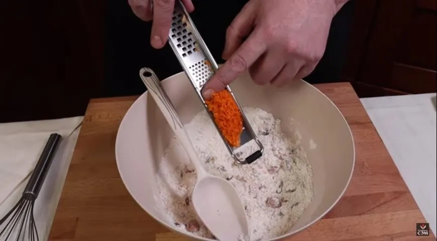 Бискотти с цедрой апельсина: шаг 1