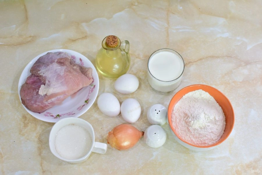 Шаг 1: Блинчиков с мясом