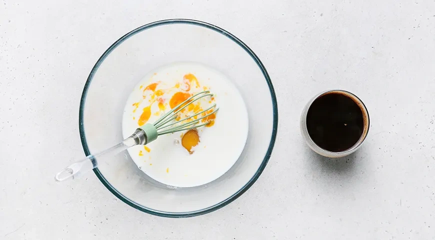 Блинный торт «Тирамису»: шаг 1