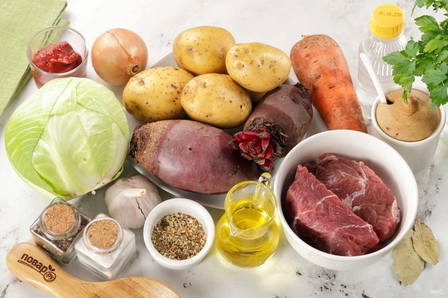 Шаг 1: Борщ в мультиварке