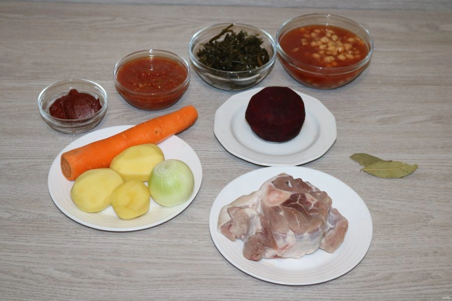 Шаг 1: Борща с морской капустой