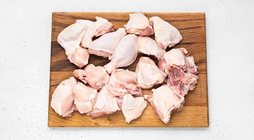 Булгур с курицей в рукаве в духовке: шаг 1