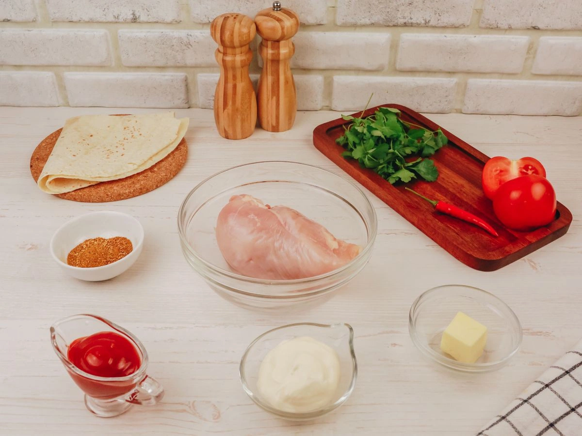 Шаг 1: Буррито с куриным филе