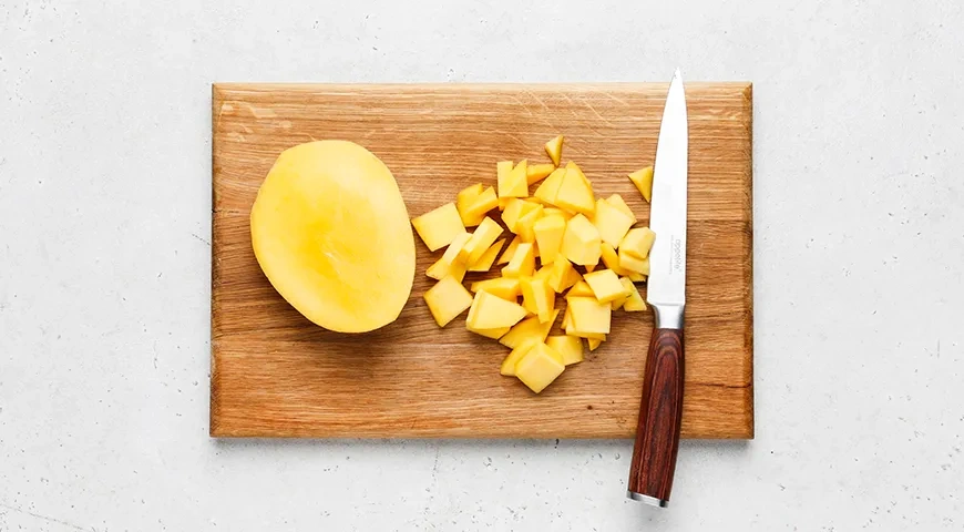 Чай с манго: шаг 1