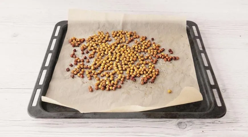 Чечевица с запеченными овощами и нутом: шаг 1