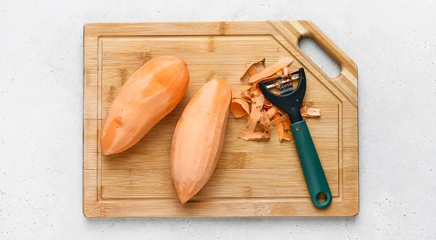 Чипсы из батата: шаг 1