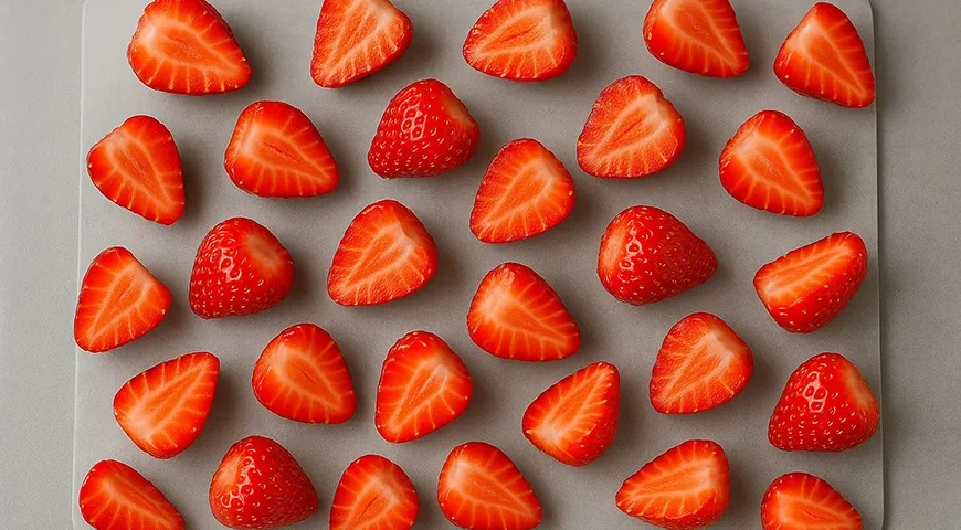 Цукаты из клубники: шаг 1