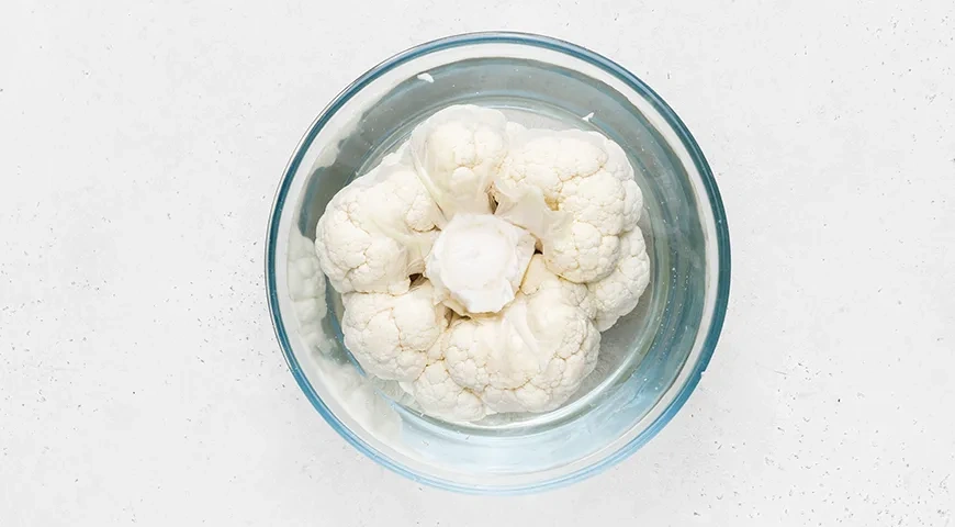 Цветная капуста на пару: шаг 1